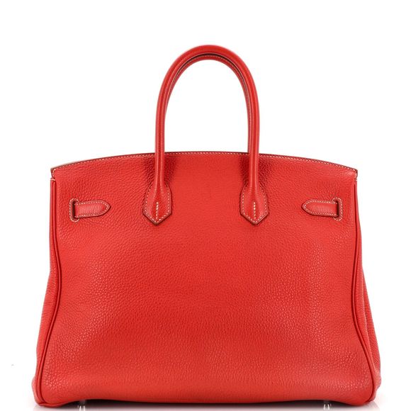 Hermes Birkin Handbag Sanguine Togo #78160H11B - Picture 3 of 8